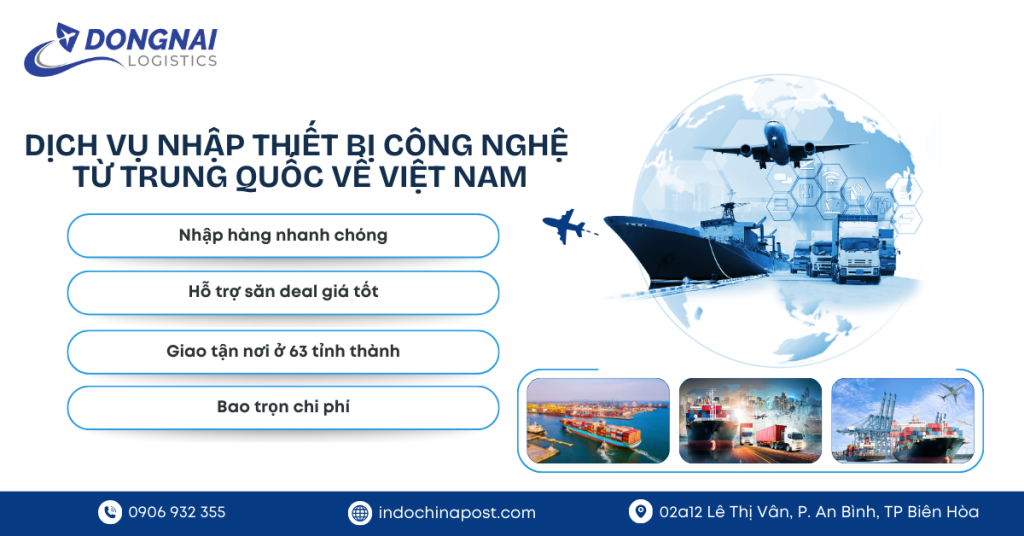 Nhập Thiết Bị Công Nghệ Từ Trung Quốc Về Việt Nam Giá Cực Rẻ