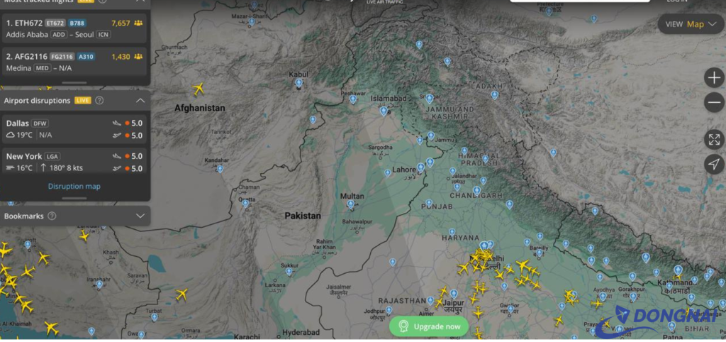 India-Pakistan Tensions Disrupt Asian Aviation