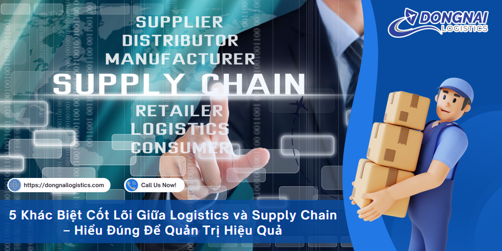 5 Khác Biệt Cốt Lõi Giữa Logistics và Supply Chain – Hiểu Đúng Để Quản Trị Hiệu Quả