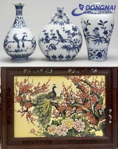 Vận chuyển gốm sứ tranh thêu đi Mỹ
