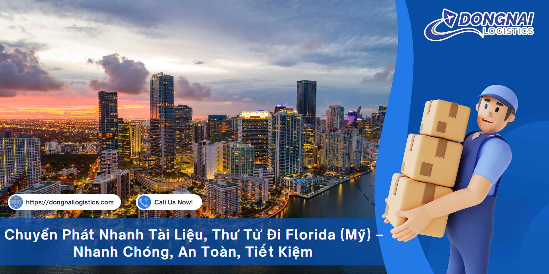 Chuyển Phát Nhanh Tài Liệu, Thư Từ Đi Florida (Mỹ) – Nhanh Chóng, An Toàn, Tiết Kiệm