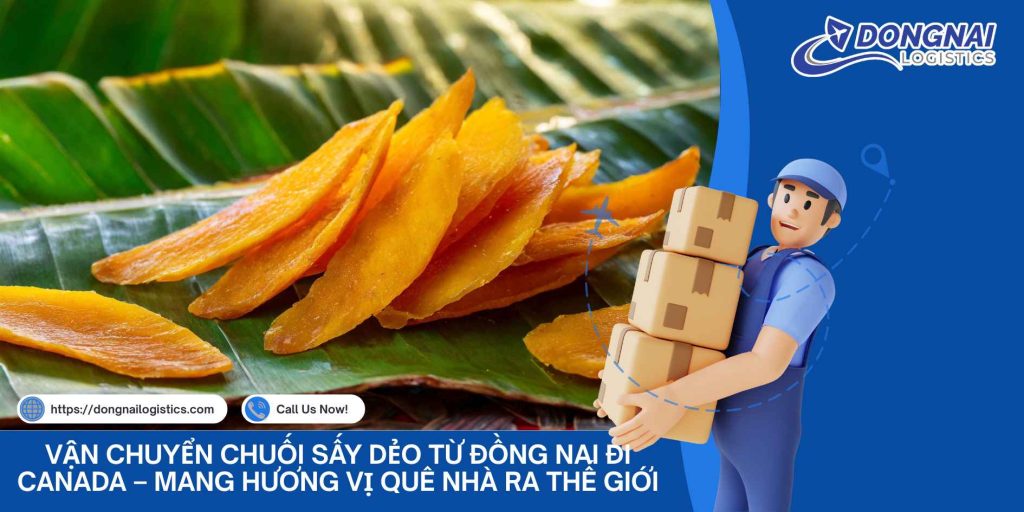 VẬN CHUYỂN CHUỐI SẤY DẺO TỪ ĐỒNG NAI ĐI CANADA – GIẢI PHÁP ĐƯA HƯƠNG VỊ VIỆT VƯƠN XA