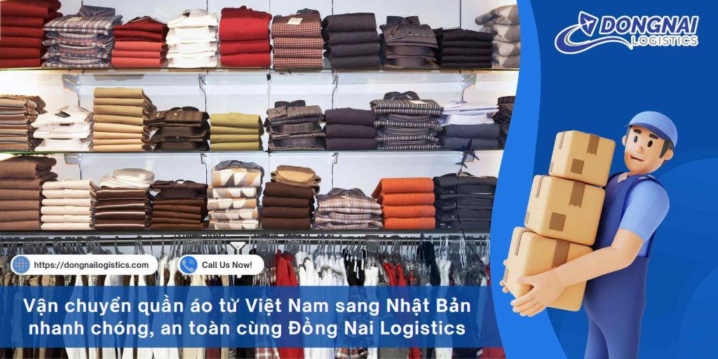 Vận chuyển quần áo từ Việt Nam sang Nhật Bản nhanh chóng, an toàn cùng Đồng Nai Logistics