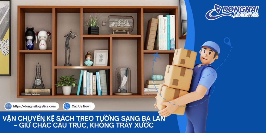 Vận Chuyển Kệ Sách Treo Tường Sang Ba Lan – Giữ Chắc Cấu Trúc, Không Trầy Xước