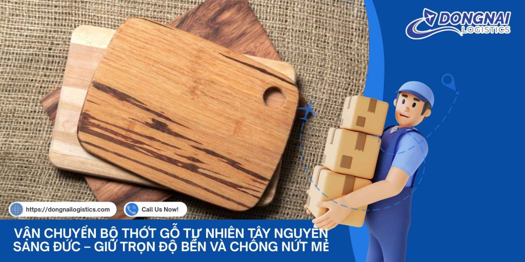 Vận Chuyển Bộ Thớt Gỗ Tự Nhiên Tây Nguyên Sang Đức – Giữ Trọn Độ Bền Và Chống Nứt Mẻ