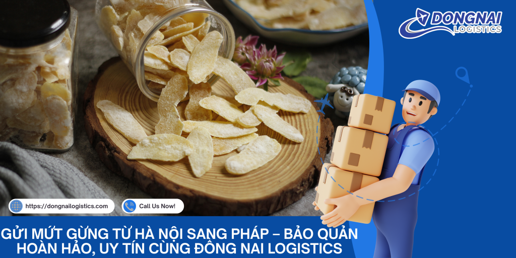 Gửi Mứt Gừng Từ Hà Nội Sang Pháp – Bảo Quản Hoàn Hảo, Uy Tín Cùng Đồng Nai Logistics