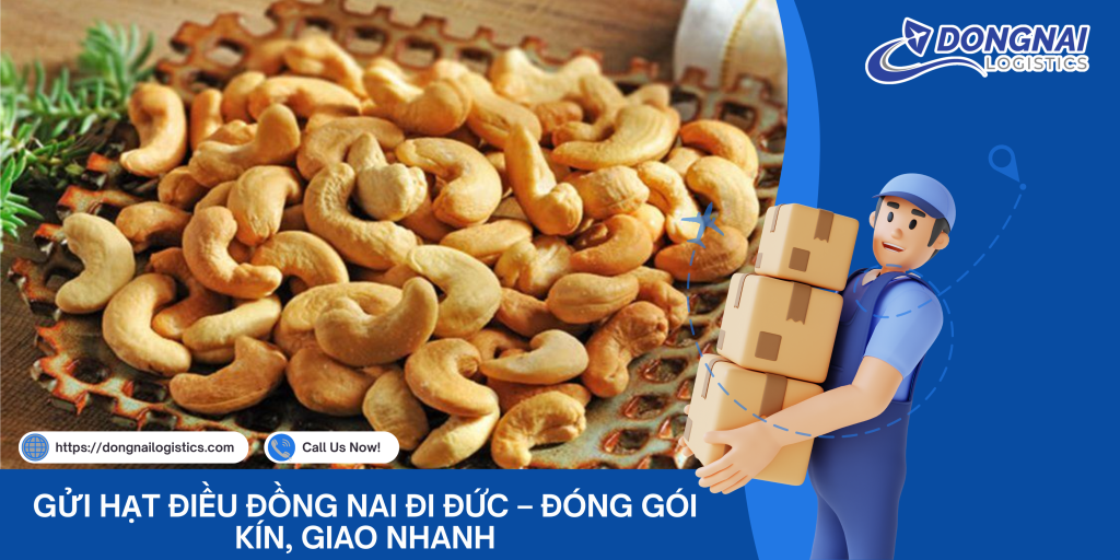 Gửi Hạt Điều Đồng Nai Đi Đức – Đóng Gói Kín, Giao Nhanh Cùng DongNai Logistics