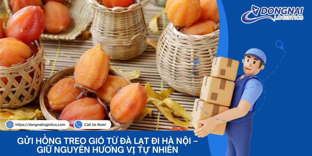 Gửi Hồng Treo Gió Từ Đà Lạt Đi Hà Nội – Giữ Nguyên Hương Vị Tự Nhiên Cùng DongNai Logistics