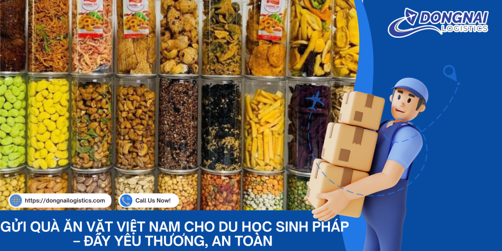 Gửi Quà Ăn Vặt Việt Nam Cho Du Học Sinh Pháp – Đầy Yêu Thương, An Toàn Cùng DongNai Logistics