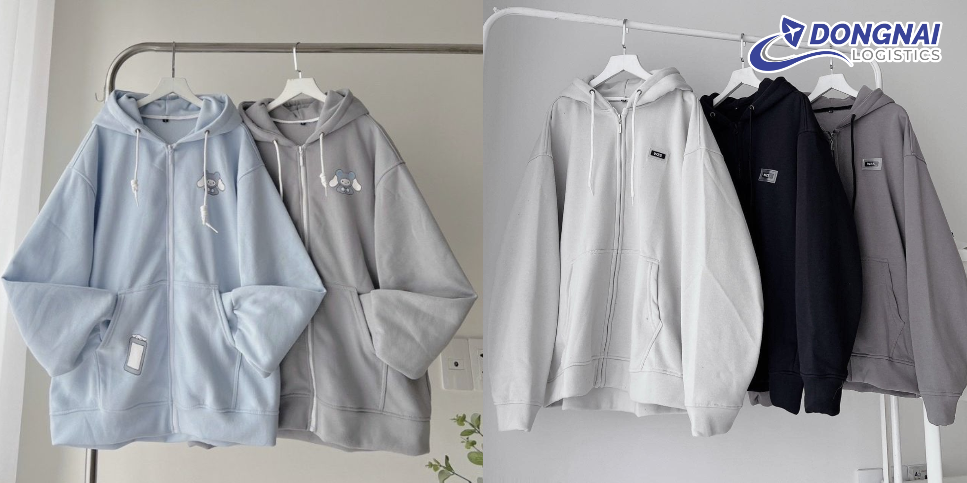 XUẤT KHẨU ÁO KHOÁC HOODIE TỪ ĐỒNG NAI SANG HÀN QUỐC