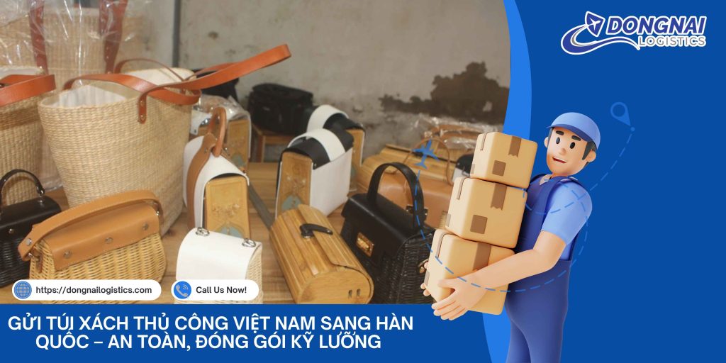 Gửi Túi Xách Thủ Công Việt Nam Sang Hàn Quốc – An Toàn, Đóng Gói Kỹ Lưỡng Cùng Đồng Nai Logistics