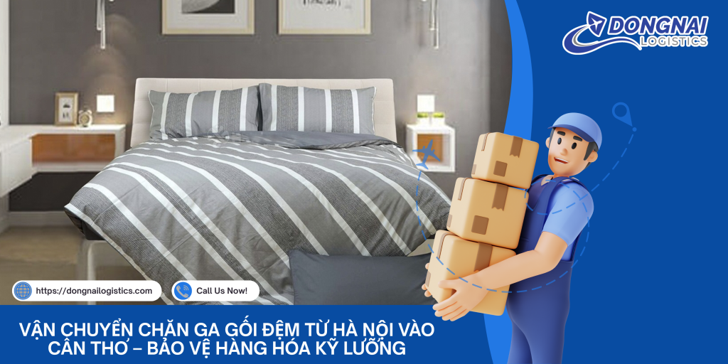 Vận Chuyển Chăn Ga Gối Đệm Từ Hà Nội Vào Cần Thơ – Bảo Vệ Hàng Hóa Kỹ Lưỡng, Giao Đúng Hẹn Cùng Đồng Nai Logistics