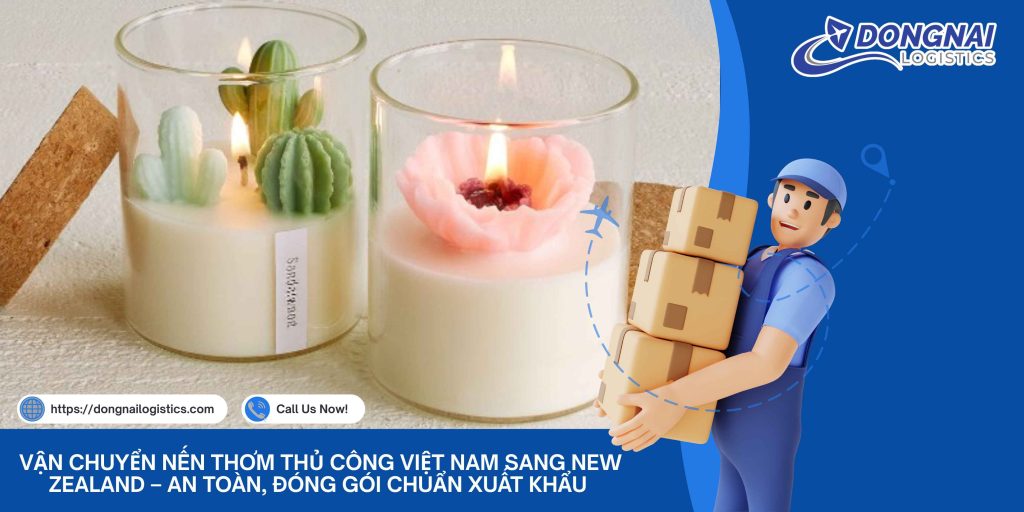 Vận Chuyển Nến Thơm Thủ Công Việt Nam Sang New Zealand – An Toàn, Đóng Gói Chuẩn Xuất Khẩu Cùng Đồng Nai Logistics