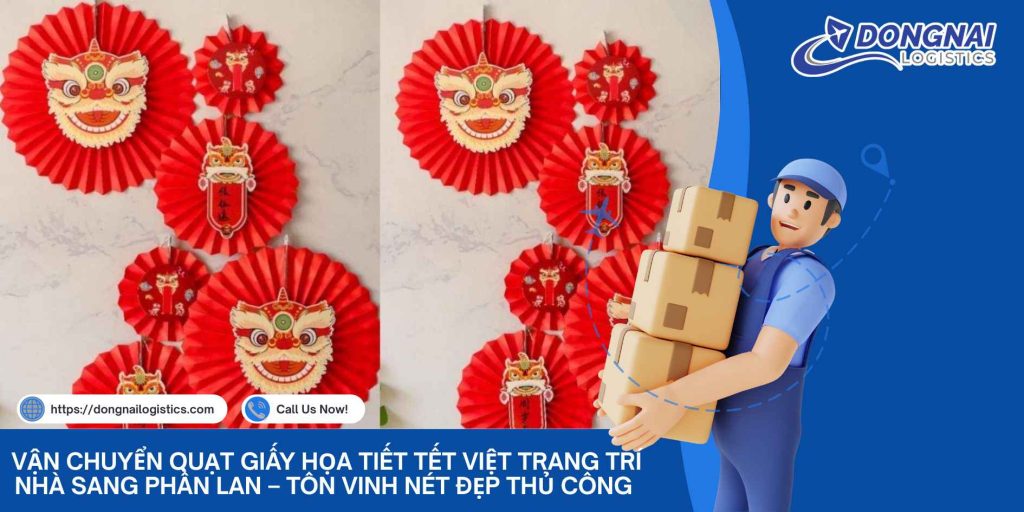 Vận Chuyển Quạt Giấy Họa Tiết Tết Việt Trang Trí Nhà Sang Phần Lan – Tôn Vinh Nét Đẹp Thủ Công Truyền Thống