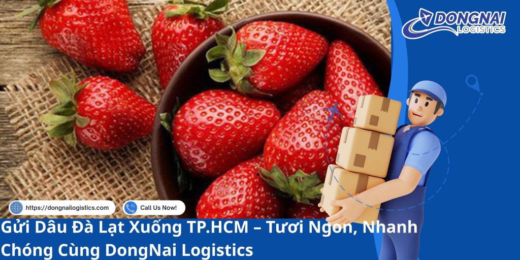 Gửi Dâu Đà Lạt Xuống TP.HCM – Tươi Ngon, Nhanh Chóng Cùng DongNai Logistics