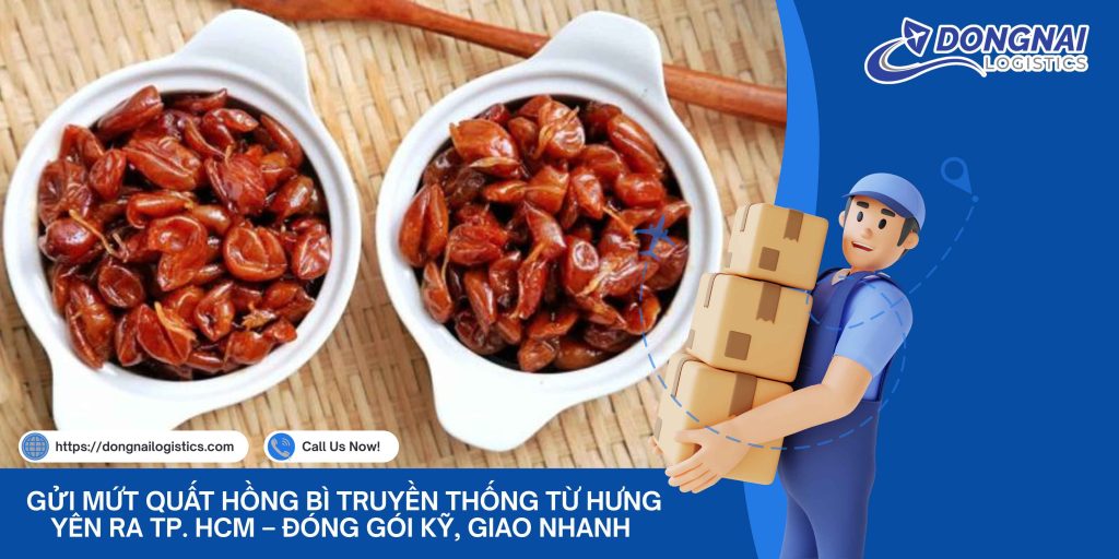 Gửi Mứt Quất Hồng Bì Truyền Thống Từ Hưng Yên Ra TP. HCM – Đóng Gói Kỹ, Giao Nhanh Cùng Đồng Nai Logistics