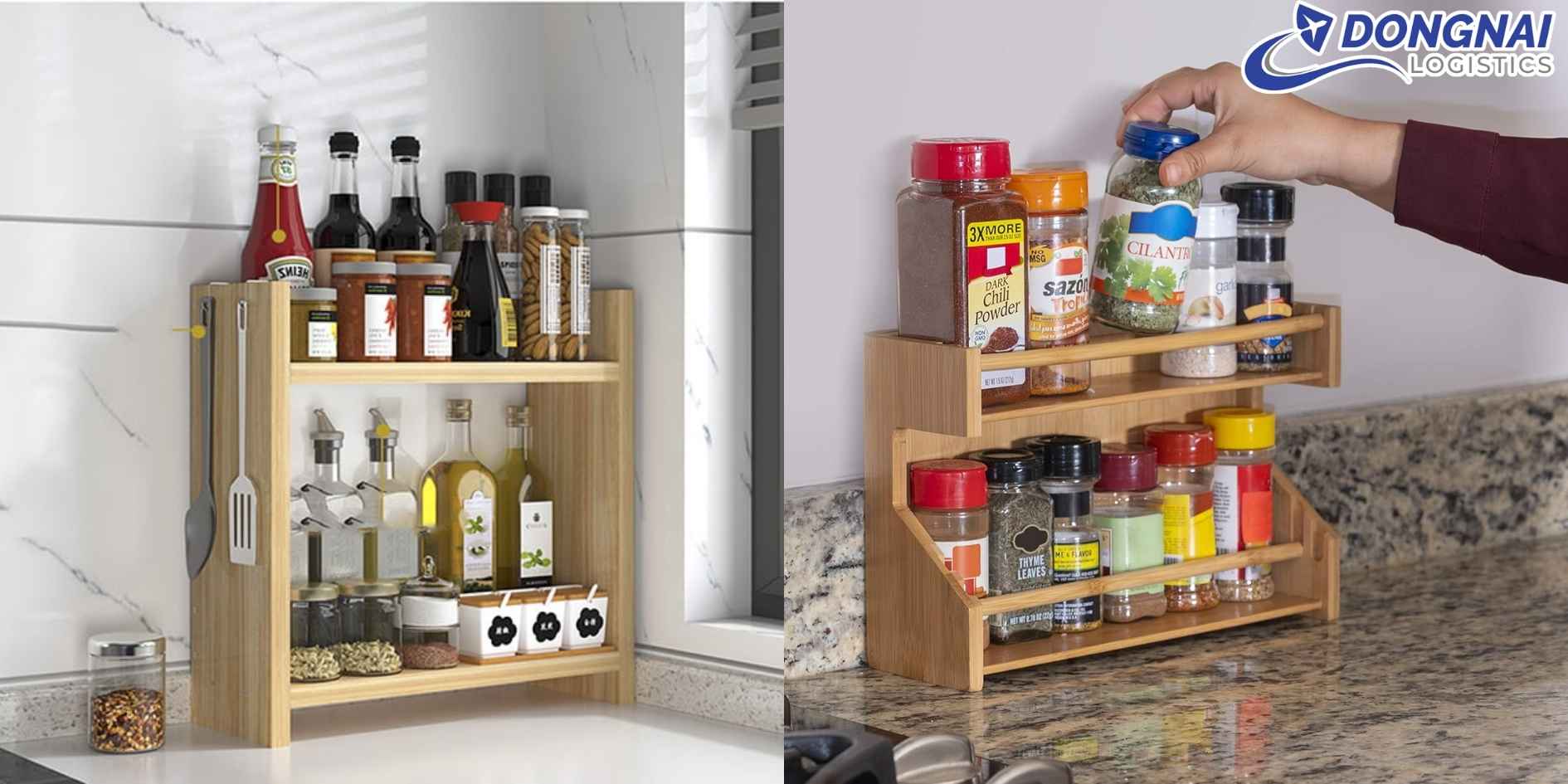 Vận Chuyển Kệ Gia Vị Tre Sang Nhật Bản – Giữ Nguyên Hình Dáng Và Màu Sắc