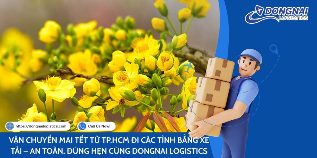 VẬN CHUYỂN MAI TẾT TỪ TP.HCM ĐI CÁC TỈNH BẰNG XE TẢI – AN TOÀN, ĐÚNG HẸN CÙNG DONGNAI LOGISTICS