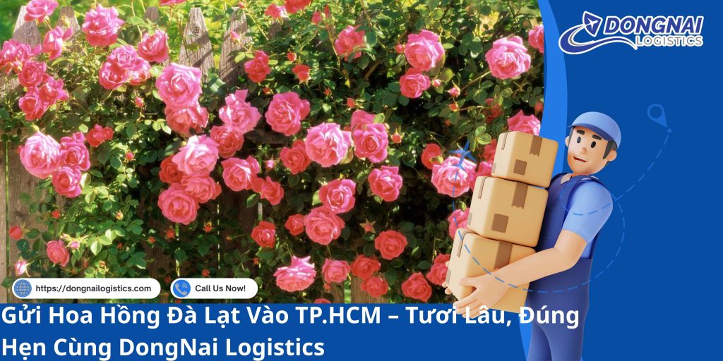 Gửi Hoa Hồng Đà Lạt Vào TP.HCM – Tươi Lâu, Đúng Hẹn Cùng DongNai Logistics