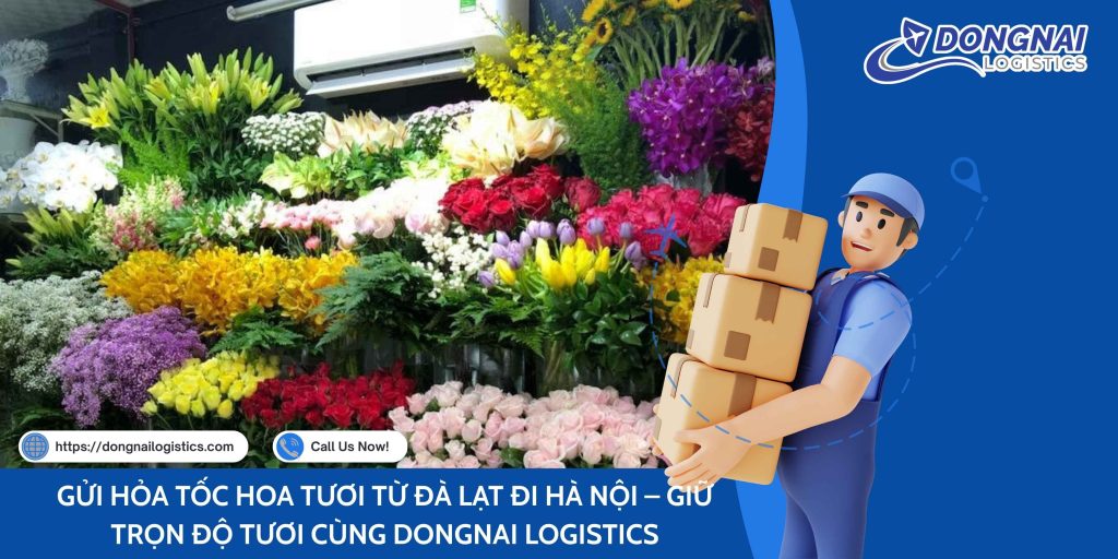 GỬI HỎA TỐC HOA TƯƠI TỪ ĐÀ LẠT ĐI HÀ NỘI – GIỮ TRỌN ĐỘ TƯƠI CÙNG DONGNAI LOGISTICS