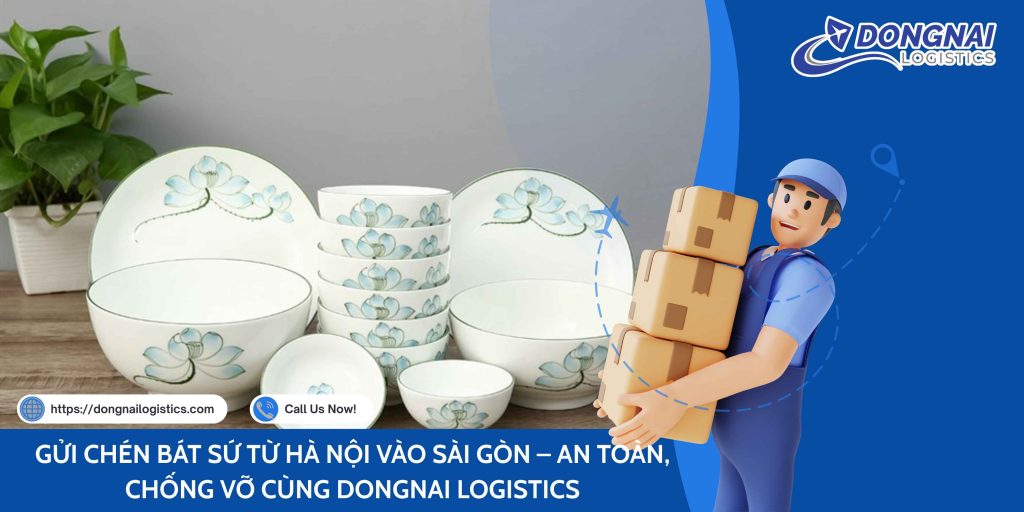 GỬI CHÉN BÁT SỨ TỪ HÀ NỘI VÀO SÀI GÒN – AN TOÀN, CHỐNG VỠ CÙNG DONGNAI LOGISTICS