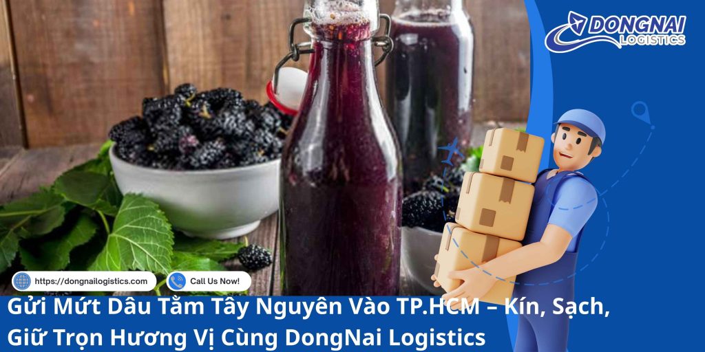 Gửi Mứt Dâu Tằm Tây Nguyên Vào TP.HCM – Kín, Sạch, Giữ Trọn Hương Vị Cùng DongNai Logistics