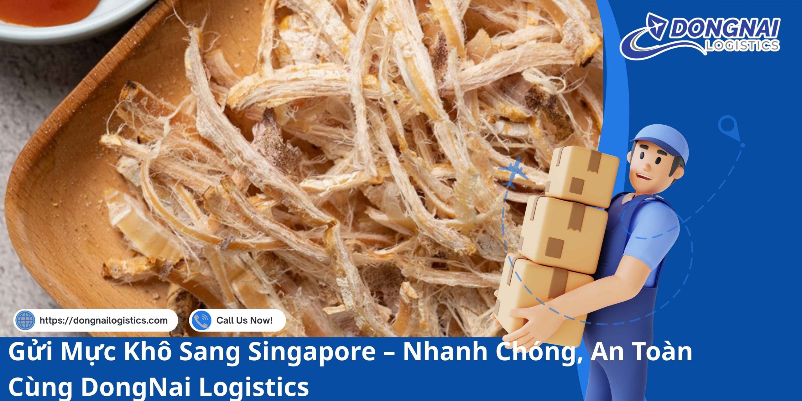 Gửi Mực Khô Sang Singapore – Nhanh Chóng, An Toàn Cùng DongNai Logistics