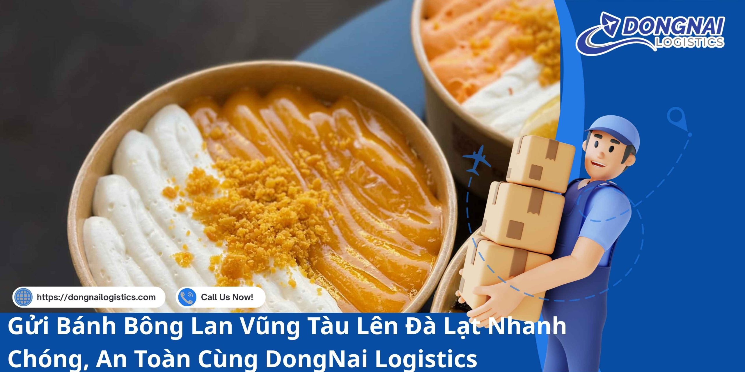 Gửi Bánh Bông Lan Vũng Tàu Lên Đà Lạt Nhanh Chóng, An Toàn Cùng DongNai Logistics