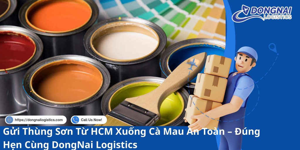 Gửi Thùng Sơn Từ HCM Xuống Cà Mau An Toàn – Đúng Hẹn Cùng DongNai Logistics